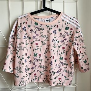 Adidas Crop Top Floral Design